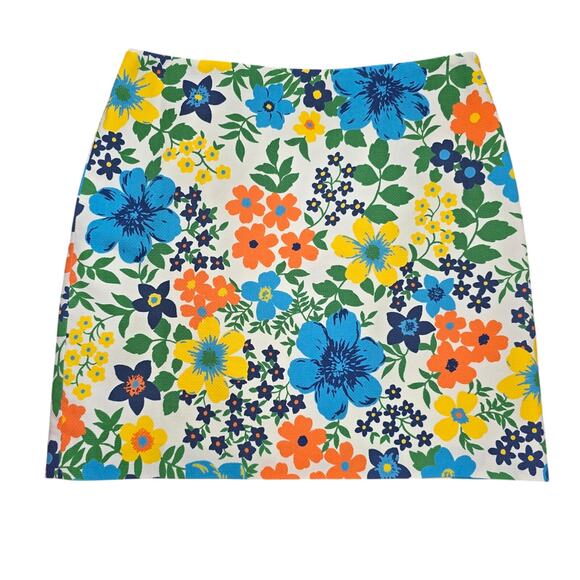 ⭐️NWOT Tommy Hilfiger Colorful Floral Mini Skirt Sz 4 - Picture 1 of 5